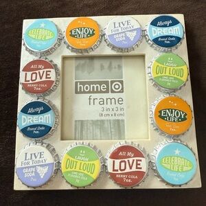 Home Accents Colorful Bottle Cap Picture Frame